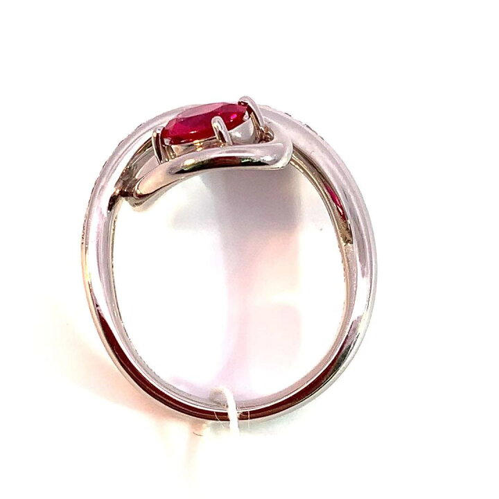 楽天市場】ルビー 0.75ct ダイヤモンド デザイン リング プラチナ 