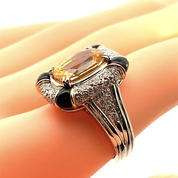 楽天市場】4.31ct スリランカ イエローサファイア ダイヤモンド  