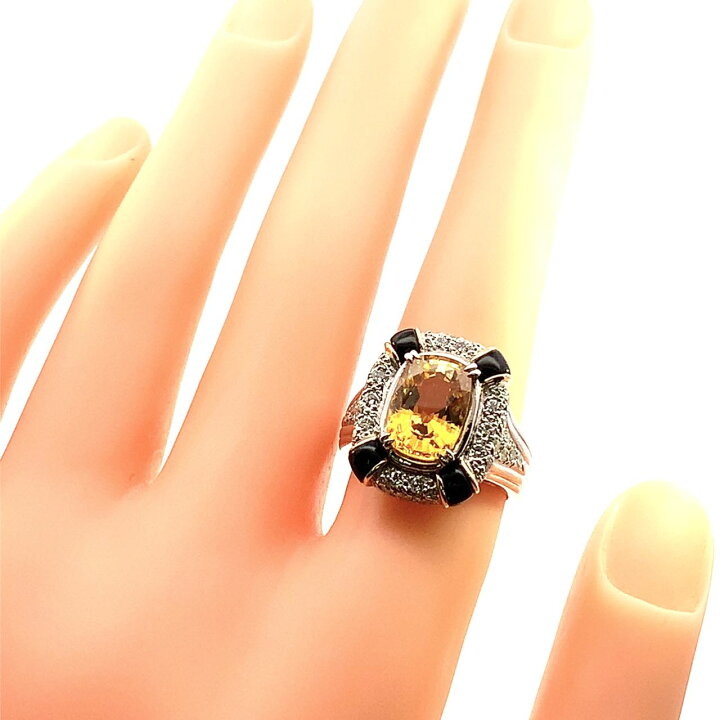 楽天市場】4.31ct スリランカ イエローサファイア ダイヤモンド 