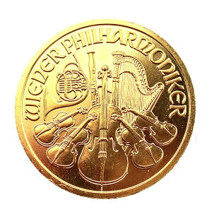 ウィーン金貨 オーストリア造幣局発行 2008年 3.1g 24金 1/10オンス 純金 音楽 楽器 コイン イエローゴールド コレクション Gold