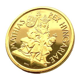 マティアス王没後500年金貨 ハンガリー 1990年 6.9g Au986 イエローゴールド GOLD コレクション 美品