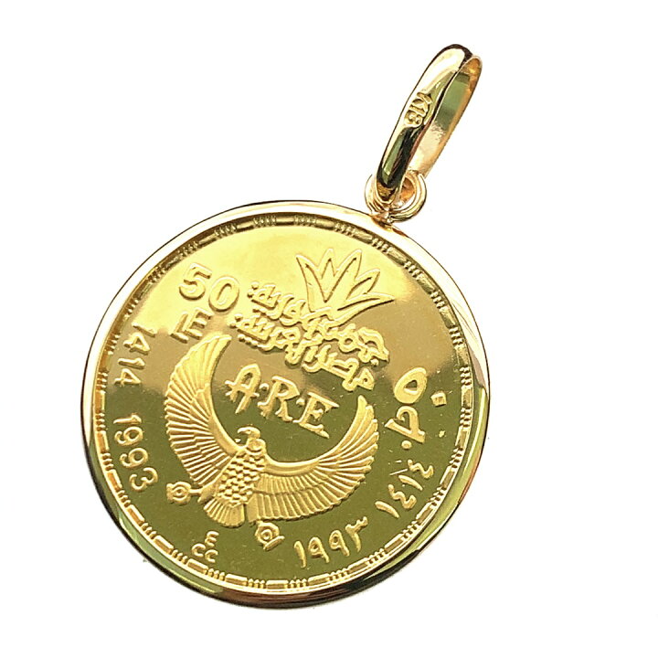 楽天市場】クレオパトラ金貨 エジプト 50ポンド 1993年 K18/21.6 9.9g 