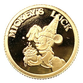ディズニー金貨 ミッキー 24金 純金 3.1g コイン イエローゴールド コレクション Gold