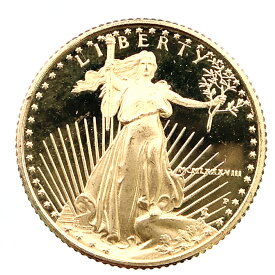 リバティ イーグル金貨 アメリカ 1987年 22金 3.4g コイン イエローゴールド コレクション Gold 美品