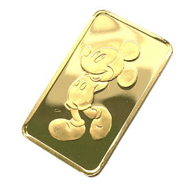 ミッキー金貨 角型 24金 純金 3.5g イエローゴールド コイン GOLD コレクション 美品