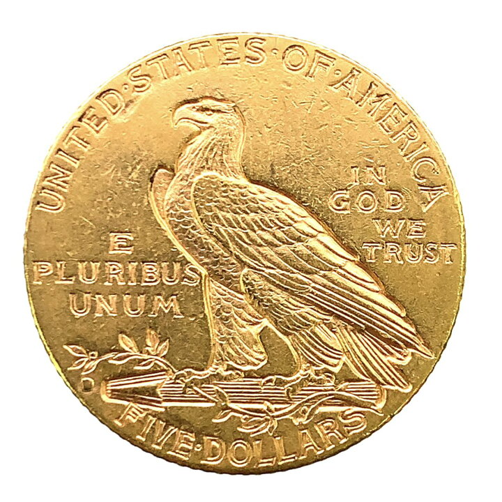 楽天市場】インディアン アメリカ 金貨 5ドル イーグル 1909年 8.3g 
