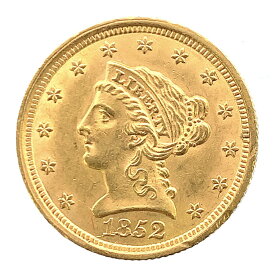 自由の女神 イーグル金貨 リバティ アメリカ 1852年 21.6金 4.1g コイン イエローゴールド コレクション Gold 美品