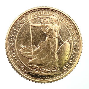 ブリタニア 女神 金貨 BRITANNIA 1989年 3.4g ゴールド 22金 エリザベス2世 イギリス コレクション