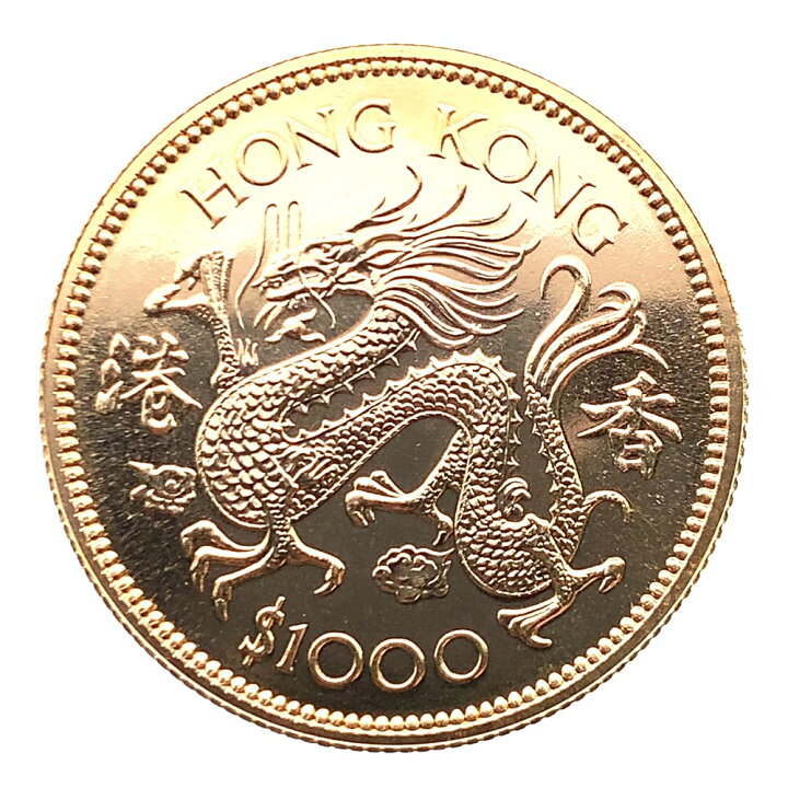 楽天市場】香港 エリザベス女王二世 龍 金貨 1976年 22金 15.9g 