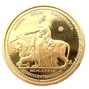 ウナとライオン金貨 ジブラルタル イエローゴールド 22金 1989年 8.2g コレクション アンティークコイン