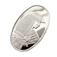 クレオパトラ プラチナ貨 純プラチナ スイス 2.5g 楕円 PT999 コイン コレクション ペンダント