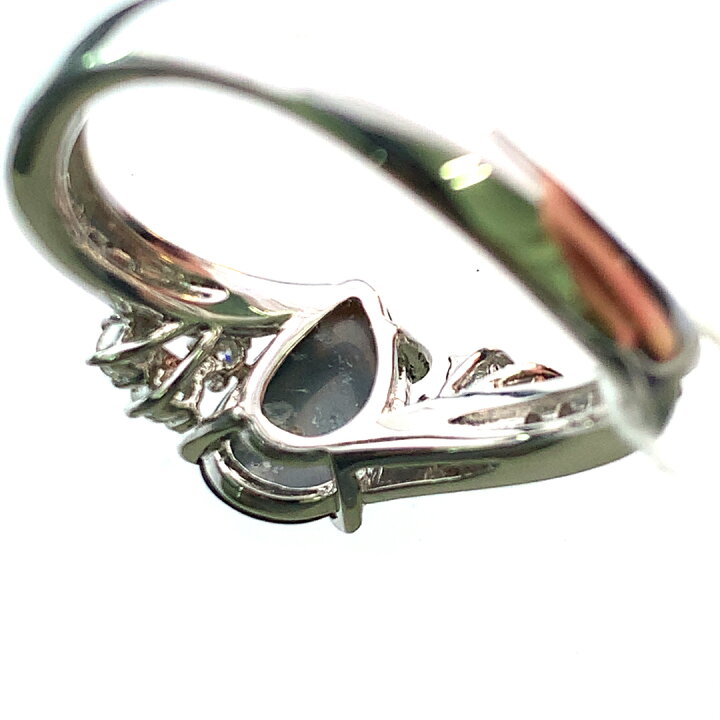 楽天市場】新品 0.42ct ブラックオパール ダイヤモンド デザイン 