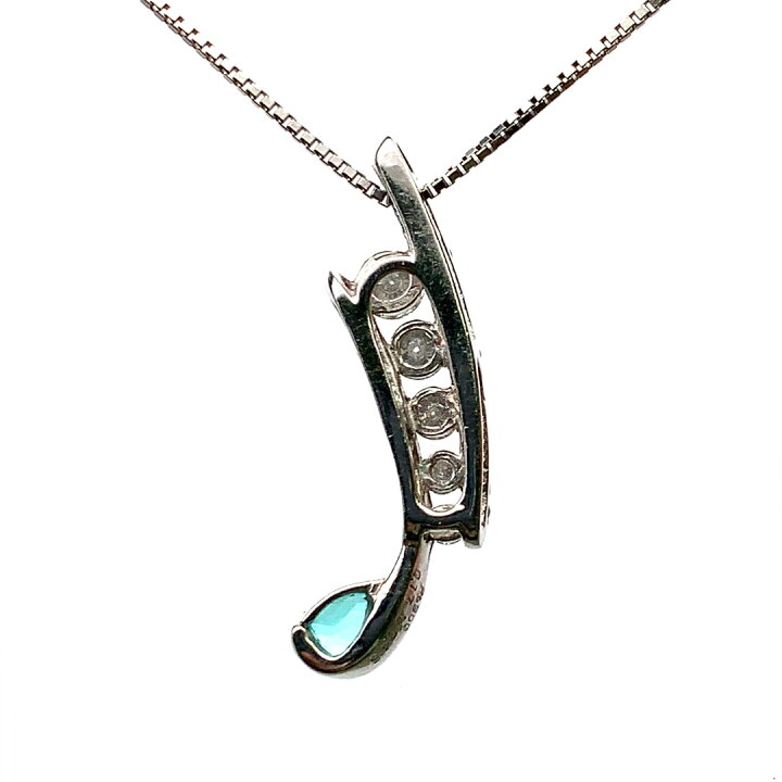 楽天市場】トルマリン 0.17ct ダイヤモンド ネックレス ペンダント 