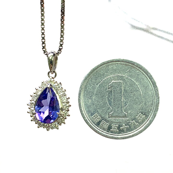 楽天市場】1.47ct タンザナイト 0.35ct ダイヤモンド ネックレス 