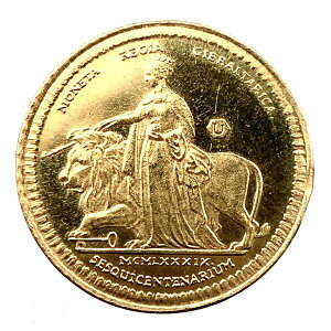 ウナとライオン金貨 ジブラルタル イエローゴールド 22金 1989年 2g コレクション アンティークコイン