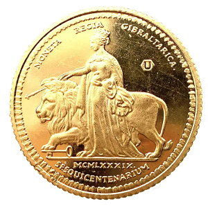 ウナとライオン金貨 ジブラルタル イエローゴールド 22金 1989年 4.1g コレクション アンティークコイン