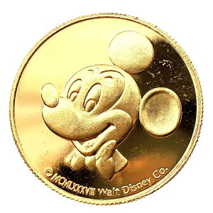 ディズニー金貨 ミッキー 東京ディズニーランド 24金 純金 7.7g コイン イエローゴールド コレクション Gold