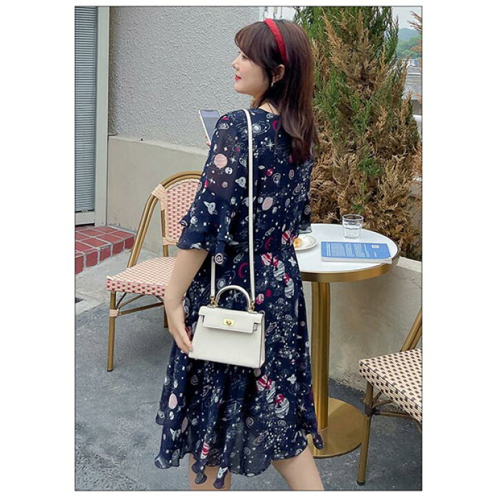 楽天市場 大きいサイズ ワンピース 夏 レディース 宇宙柄 シフォン ブラック ネイビー 4l 5l 6l 7l 8l 9l インポート ぽっちゃり きれいめ 夏 個性的 サマードレス あす楽 大きいサイズの専門店 Sanmaru