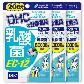 DHC【3個セット】乳酸菌 EC-12 20日分　サプリメント 乳酸菌 2000億個 ビフィズス菌 腸内フローラ 健康維持 栄養補助食品 ディーエイチシー まとめ買い 乳酸菌 プロバイオティクス ビフィズス菌