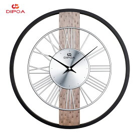 +P10倍/【 DIPOA（ディポア）】掛け時計 おしゃれ 木製 壁掛け時計 40cm 大きめ レトロ 欧州 ドイツ Wood 静音 静か ナチュラル 贈り物 華やか プレゼント 御祝 リビング オフィス 寝室 新築 新居 見やすい インテリア ギフト スィープ 壁掛け