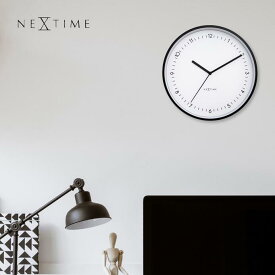 楽天DEAL15%P還元【NEXTIME】 掛け時計 おしゃれ 30cm 壁掛け時計 静音 見やすい 北欧 Berlin white 3305WI シンプル ミニマル ホワイトモノトーン 欧州 一人暮らし オフィス 和室 ベルリン リビング 贈物 新居 寝室 時計 壁掛け ギフト プレゼント