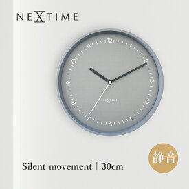 【11/16限定★20％OFFクーポン+P10倍】掛け時計 おしゃれ 北欧 壁掛け時計 静音 30cm NEXTIME Berlin グレー シンプル モノトーン ミニマル リビング 寝室 新居祝い ギフト プレゼント ベルリン 3305GS 贈り物 新居 寝室 時計 壁掛け