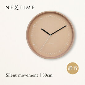 【11/16限定★20％OFFクーポン+P10倍】掛け時計 おしゃれ 北欧 壁掛け時計 静音 30cm かわいい NEXTIME Berlin ローズ ピンク シンプル モノトーン ミニマル リビング 寝室 新居祝い ギフト プレゼント ベルリン 3305RZ贈り物 新居 寝室 時計 壁掛け