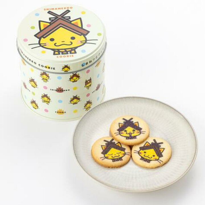 楽天市場 しまねっこクッキー缶 しまねっこ クッキー 12枚 プリントクッキー かわいい 島根 取り寄せ プレゼント ギフト お土産 おみやげ楽市