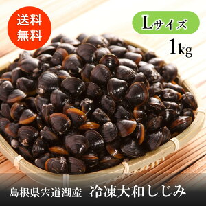 【宍道湖産 大和しじみ(冷凍Lサイズ 1Kg)】送料無料 産地直送 冷凍クール便 山陰 島根 宍道湖 しじみ お土産 特産品 取り寄せ ギフト
