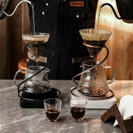 「動画あり」コーヒードリップセットにコーヒーサーバー ガラス透過 コーヒードリッパー クリア ドリップ…
