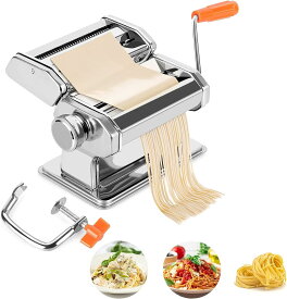 「動画あり」製麺機 家庭用 パスタマシン 平麺 細麺 パスタメーカー ヌードルメーカー 分離式 カッター幅 2.0mm 6.0mm パスタ スパゲティ 自家製 パスタマシンパスタマシン 厚さ9段階調節 パスタメーカー ローラーヌードルメーカー ローラーとカッター付き パスタ スパゲティ
