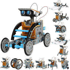 「動画あり ラッピング対応」ロボットおもちゃ STEM教育ソーラーロボットキット キッズ 科学玩具 12種類ロボット DIY知育玩具キット 組み立て式 科学実験 8-12歳以上の子供に適用 太陽光発電