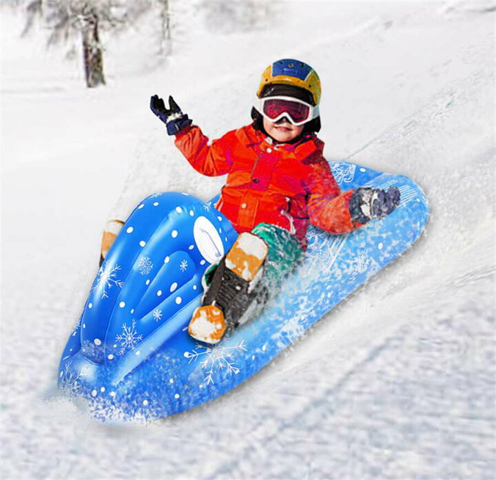 楽天市場】スノーボート スノーチューブ 雪遊び 雪すべり ハンドル付き 