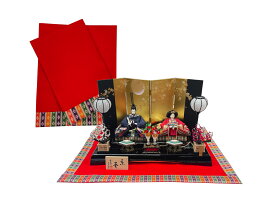 雛人形用　豪華三方 繧繝　毛氈【もうせん】 20〜30号【幅約60〜100cmX奥行き約60〜93cm】