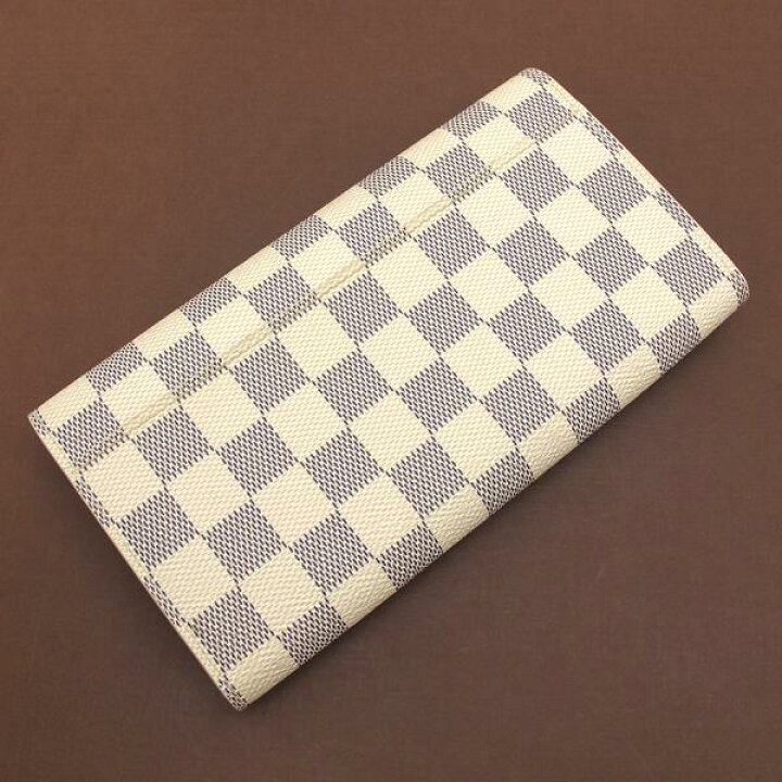 楽天市場】【中古】ルイヴィトン ダミエ アズール・ポルトフォイユ  