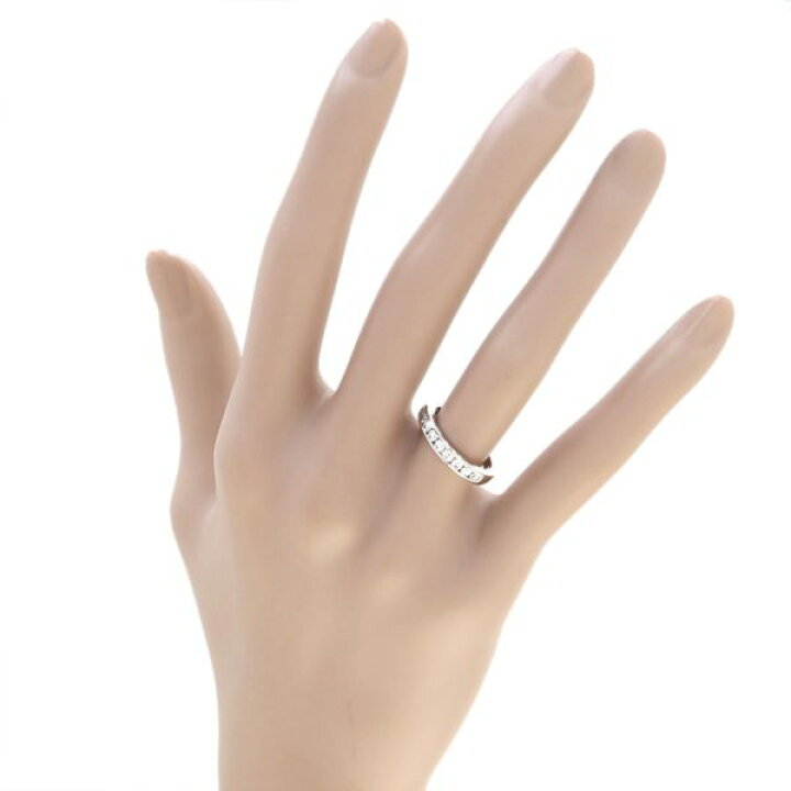 楽天市場】ティファニー ハーフサークルリング/チャネルセッティング  