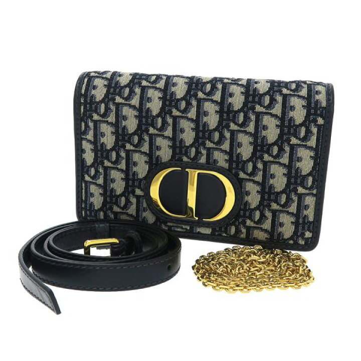 クリスチャン・ディオール ストライプポーチ・クラッチ S5543【Aランク  