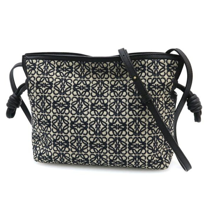 LOEWE フラメンコ クラッチ ミニ アナグラム ジャカード カーフ 