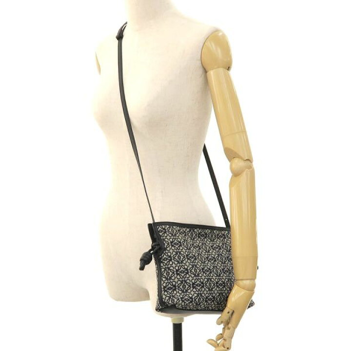 LOEWE フラメンコ クラッチ ミニ アナグラム ジャカード カーフ 