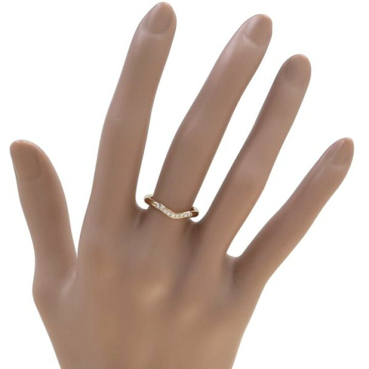 楽天市場】ティファニー カーブドバンドリング/ダイヤ9P#10 【無料  