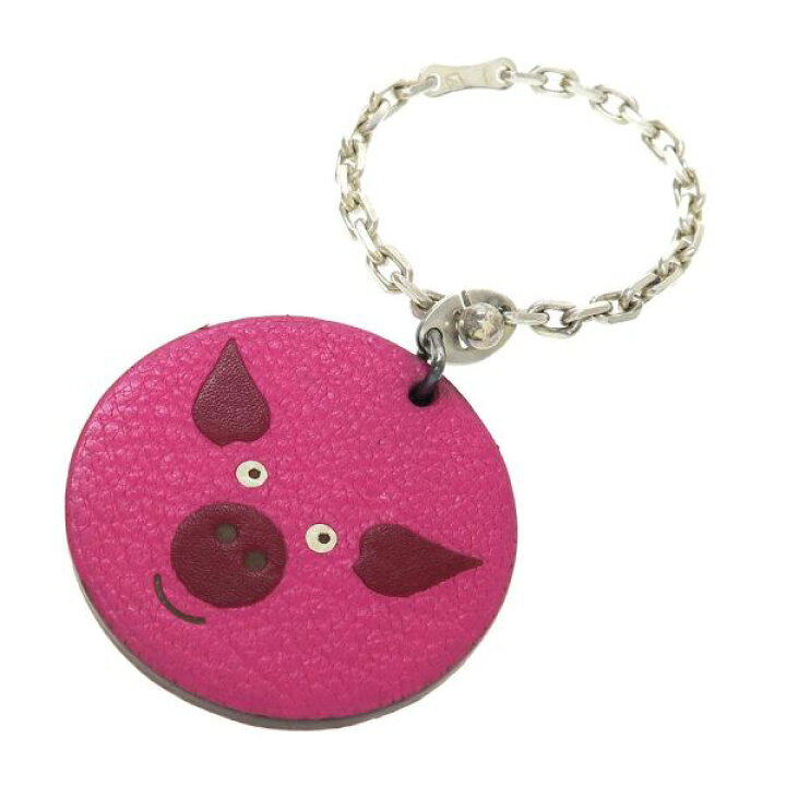 エルメス アニマルキーホルダー 【Bランク】【中古】 エルメス カバ  