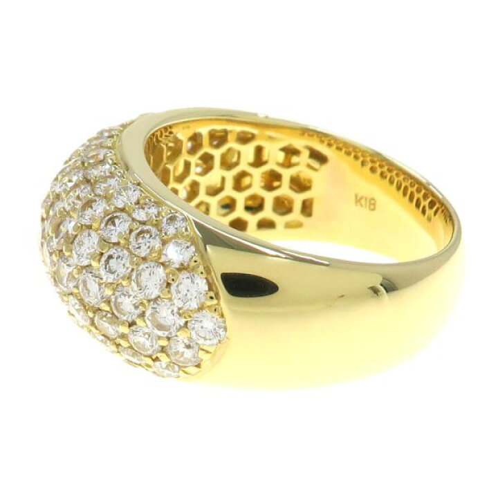 楽天市場】K18ダイヤリング#11 【無料ギフトラッピング】【Aランク  