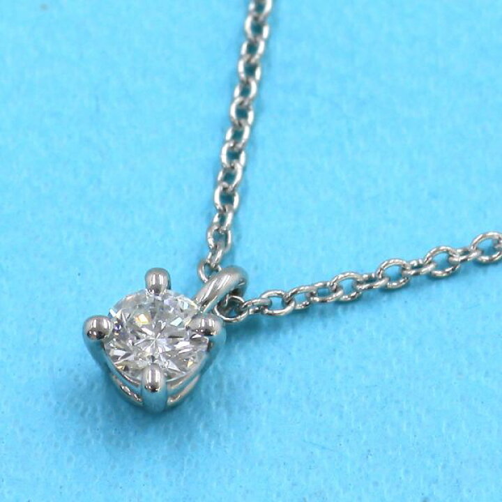 楽天市場】ティファニー ソリティアダイヤネックレス/D0.17ct 【無料  