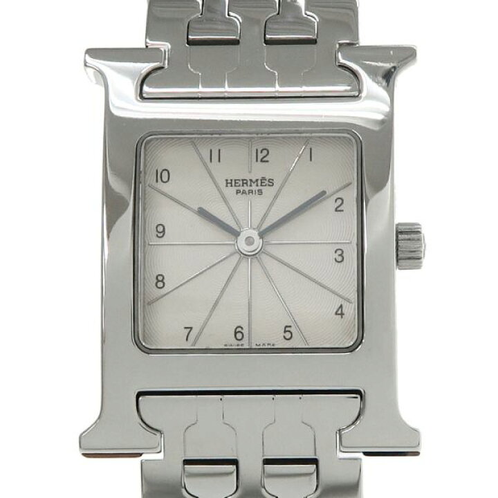 エルメス Hウォッチ H30mm×W21mm HH1.201 レディース 腕時計【Aランク  