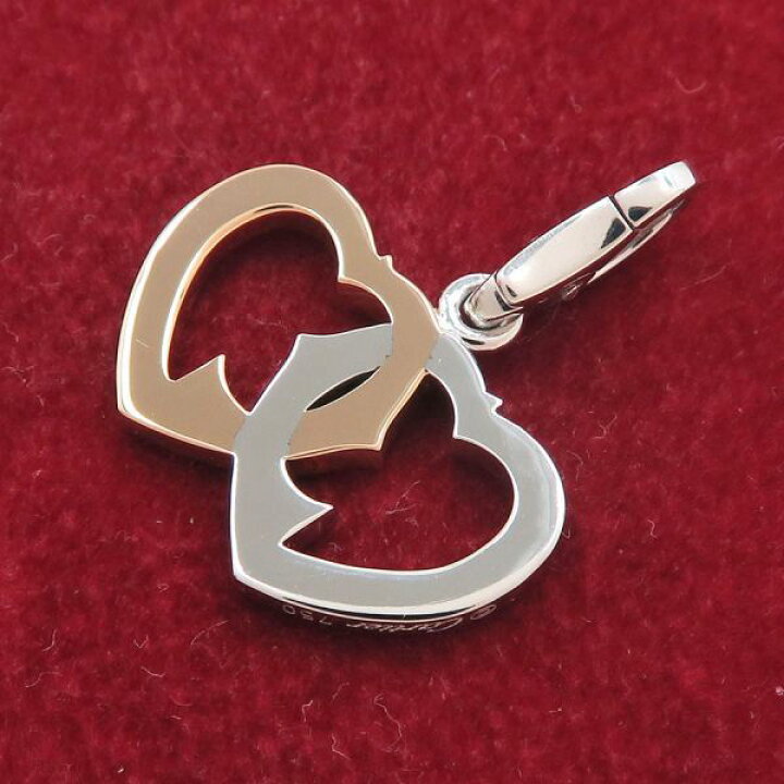 楽天市場】カルティエ ダブルハートチャーム 【無料ギフトラッピング  