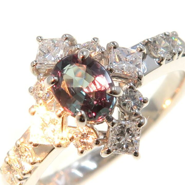 楽天市場】タサキ アレキサンドライトダイヤリング#11.5近辺 【無料  