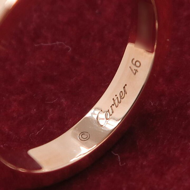 楽天市場】カルティエ Cドゥカルティエリング/1Pダイヤ#46(日本サイズ6  