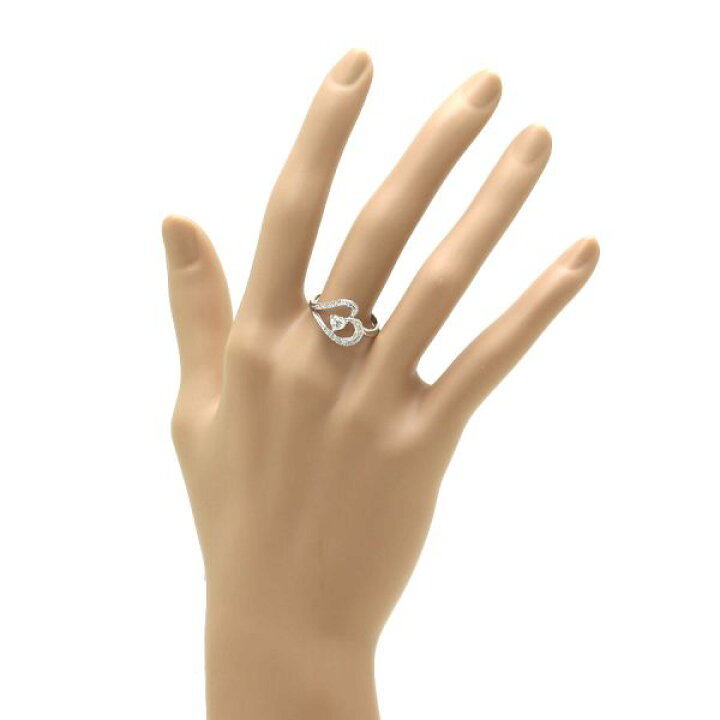 楽天市場】K18WGダイヤリング/D0.228/ハートシェイプ#14.5 【無料  