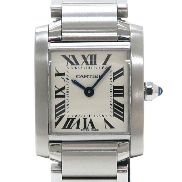 楽天市場】カルティエ タンクフランセーズSM W:20×H:25mm W51008Q3  