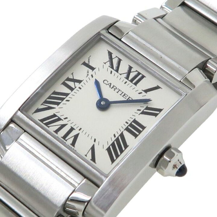 楽天市場】カルティエ タンクフランセーズSM W:20×H:25mm W51008Q3  